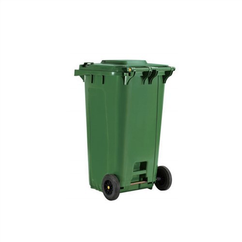 120L Wheels Открытый пластиковый контейнер для мусора